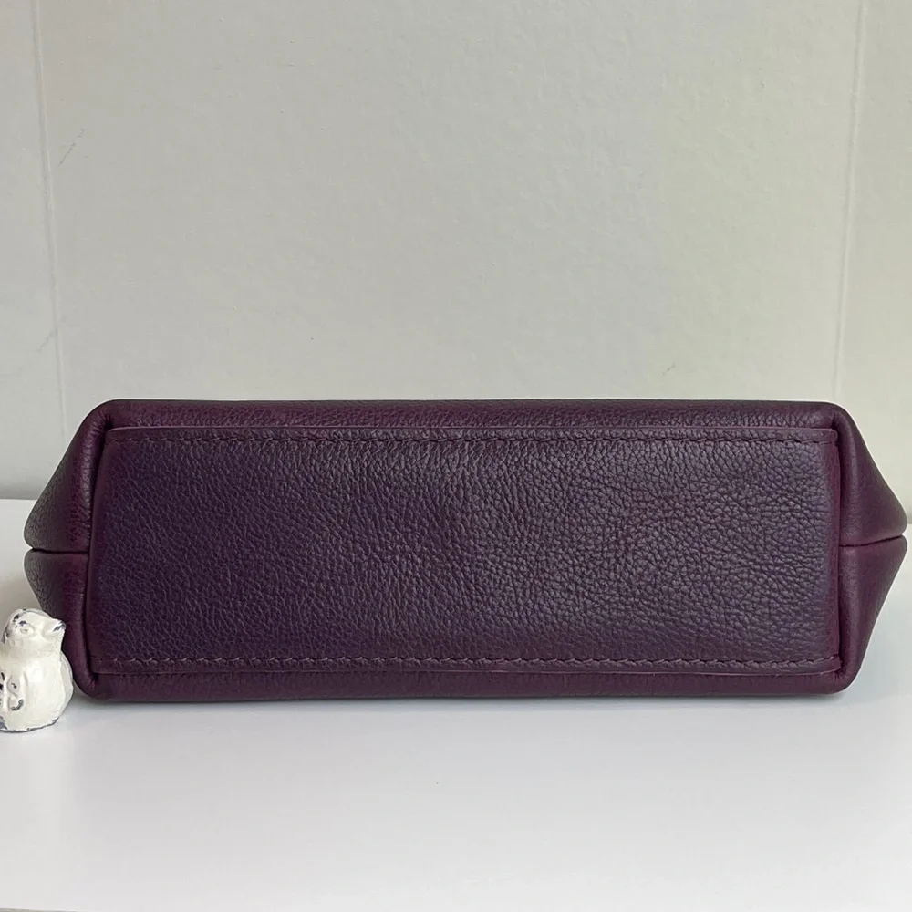 Portland Leather Total Eclipse Makeup Bag
